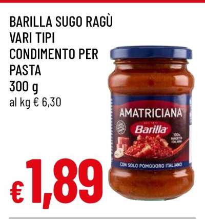 BARILLA SUGO RAGÙ