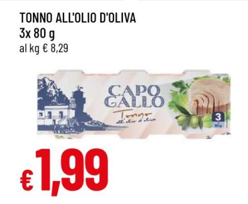 TONNO ALL'OLIO D'OLIVA