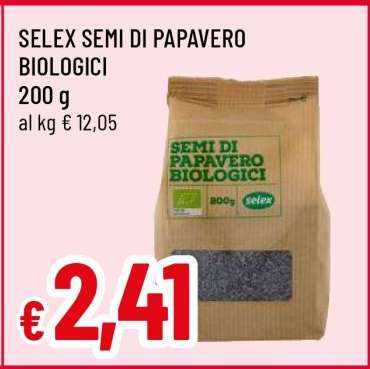 SELEX SEMI DI PAPAVERO BIOLOGICI