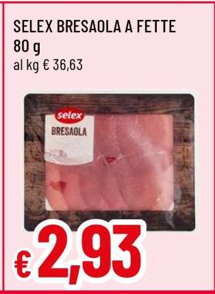 SELEX BRESAOLA A FETTE