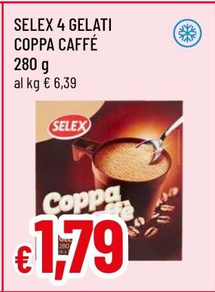 SELEX 4 GELATI COPPA CAFFÉ