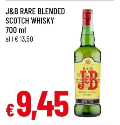 J&B RARE BLENDED SCOTCH WHISKY