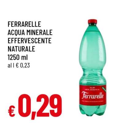 Ferrarelle Acqua minerale effervescente naturale