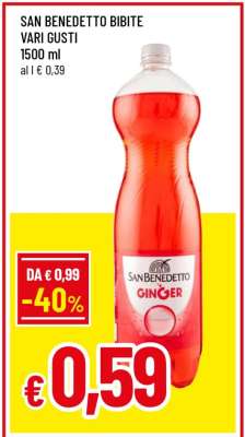 SAN BENEDETTO BIBITE VARI GUSTI