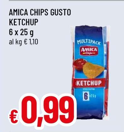 AMICA CHIPS GUSTO KETCHUP