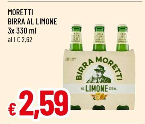 MORETTI BIRRA AL LIMONE