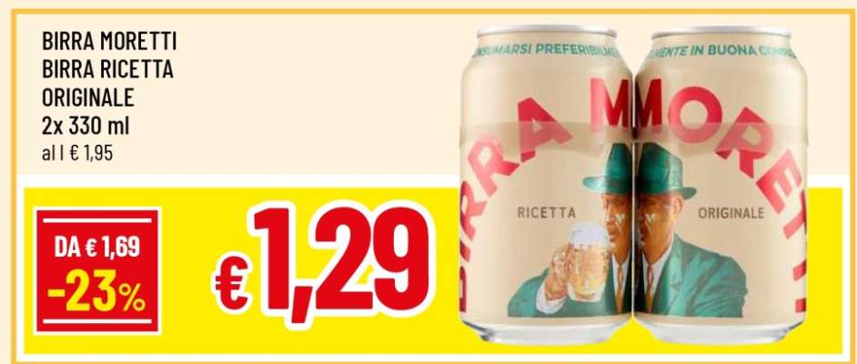 BIRRA MORETTI BIRRA RICETTA ORIGINALE