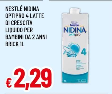 Nestlé Nidina Optipro 4 Latte di Crescita Liquido