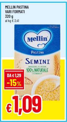 Mellin Pastina Vari Formati