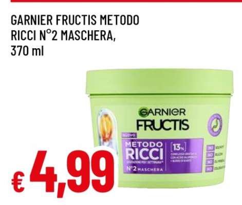GARNIER FRUCTIS METODO RICCI N°2 MASCHERA