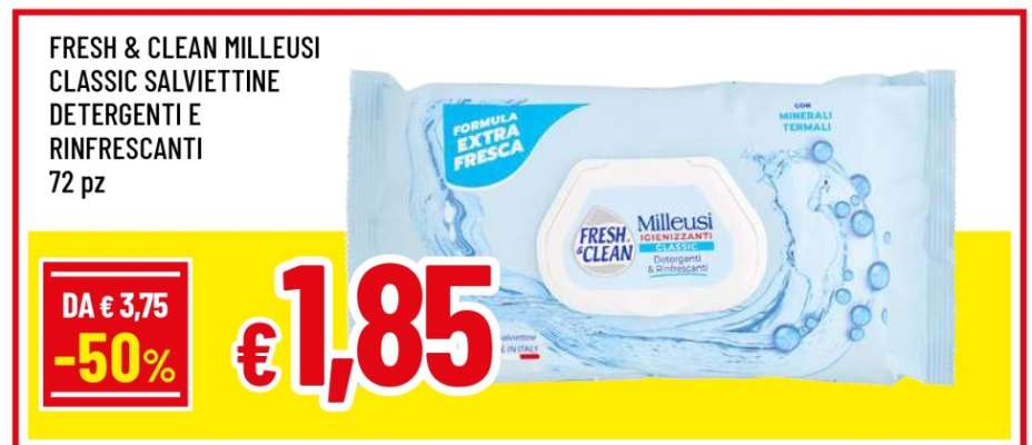 FRESH & CLEAN Milleusi Classic Salviettine