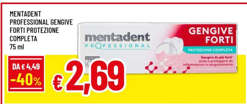 MENTADENT PROFESSIONAL GENGIVE FORTI PROTEZIONE COMPLETA 75 ml