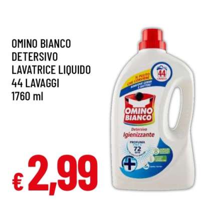 OMINO BIANCO DETERSIVO LAVATRICE LIQUIDO