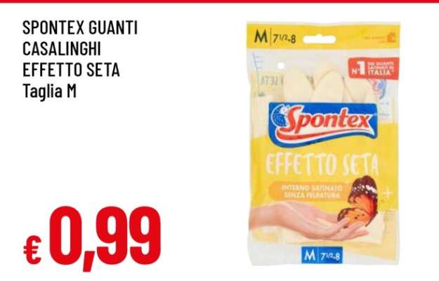 SPONTEX GUANTI CASALINGHI EFFETTO SETA