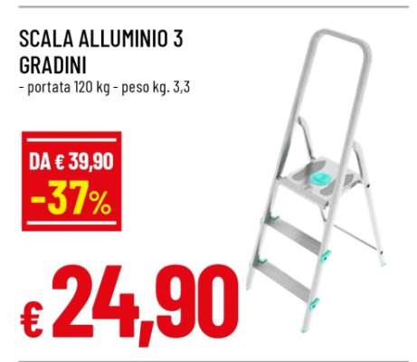 SCALA ALLUMINIO 3 GRADINI