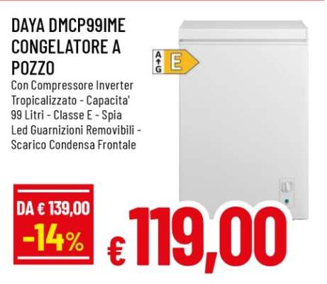 DAYA DMCP99IME CONGELATORE A POZZO