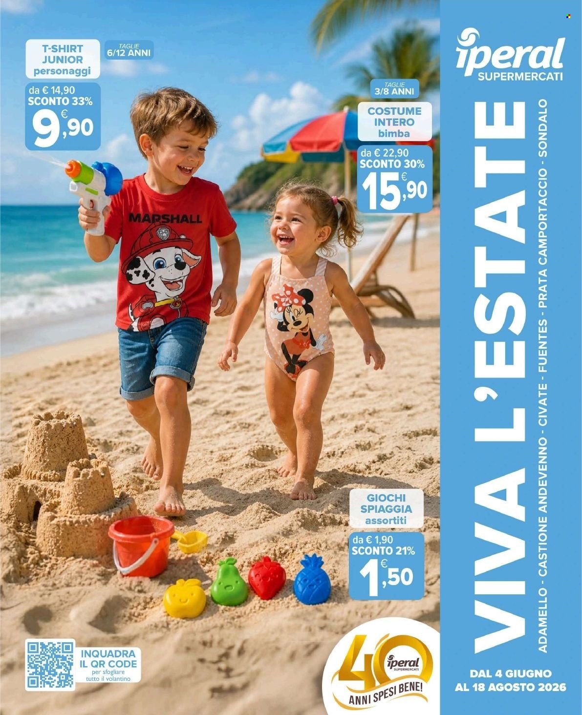 Volantino Iperal - 4/6/2026 - 18/8/2026. Pagina 1