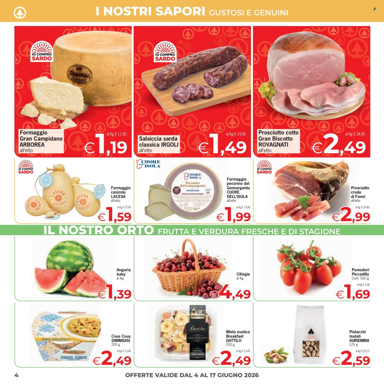 Leták Eurospar - 4.6.2026 - 17.6.2026. Strana 4