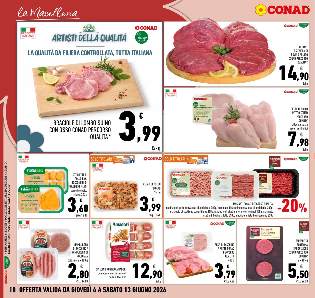 Volantino Conad - 4/6/2026 - 13/6/2026. Pagina 10