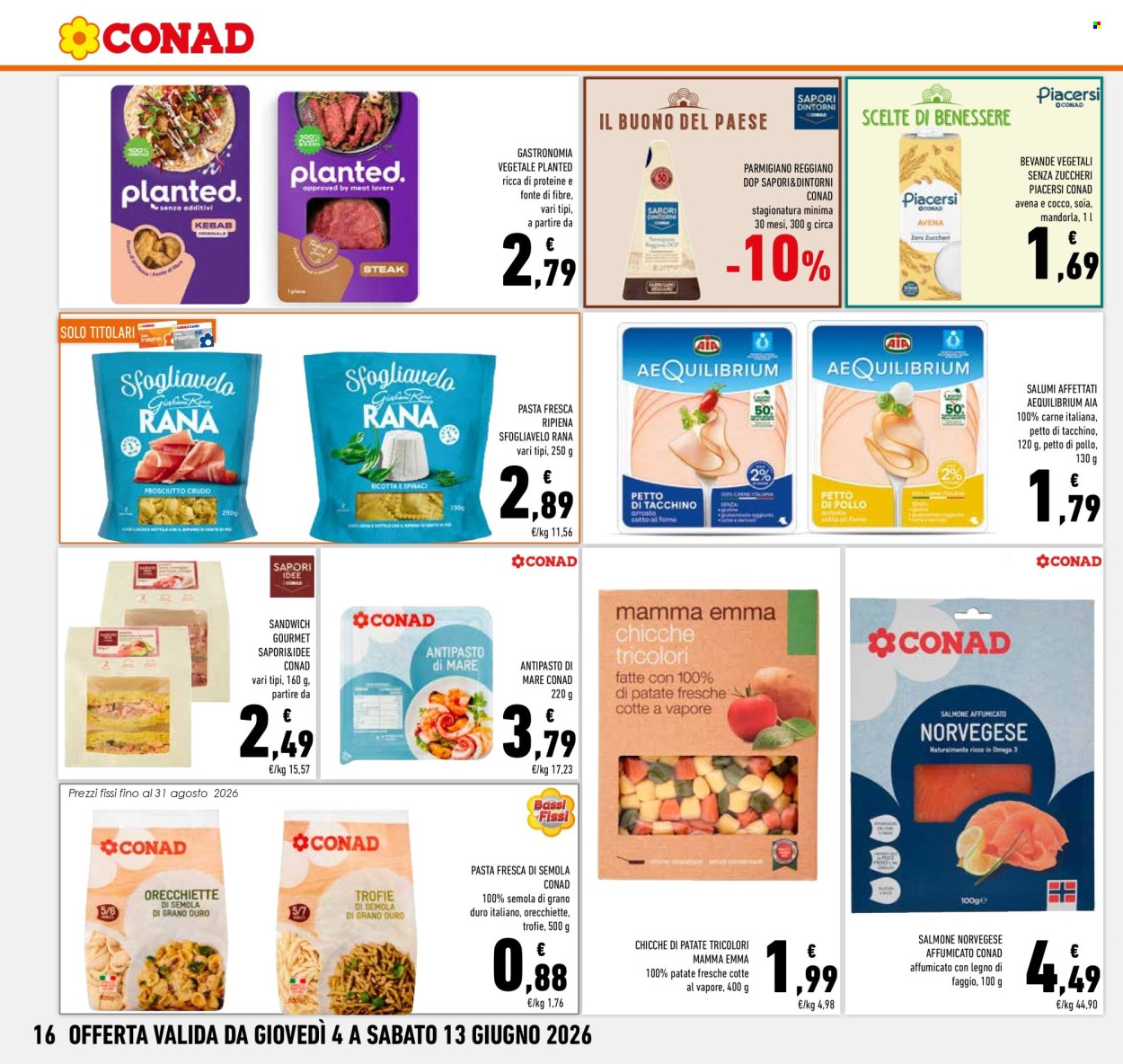 Volantino Conad - 4/6/2026 - 13/6/2026. Pagina 16