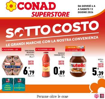 Volantino Conad Superstore - 4/6/2026 - 13/6/2026.