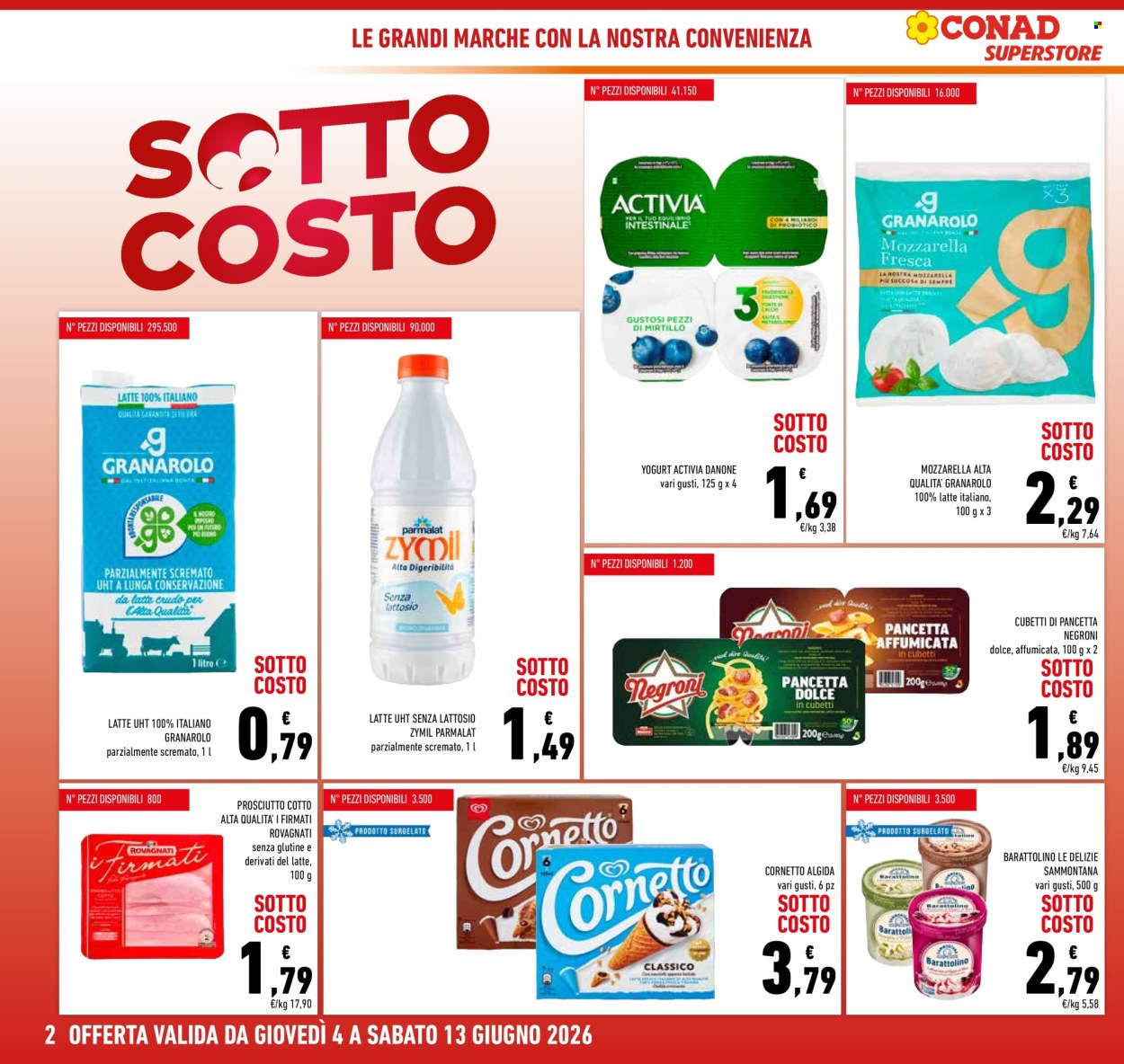 Leták Conad Superstore - 4.6.2026 - 13.6.2026. Strana 2