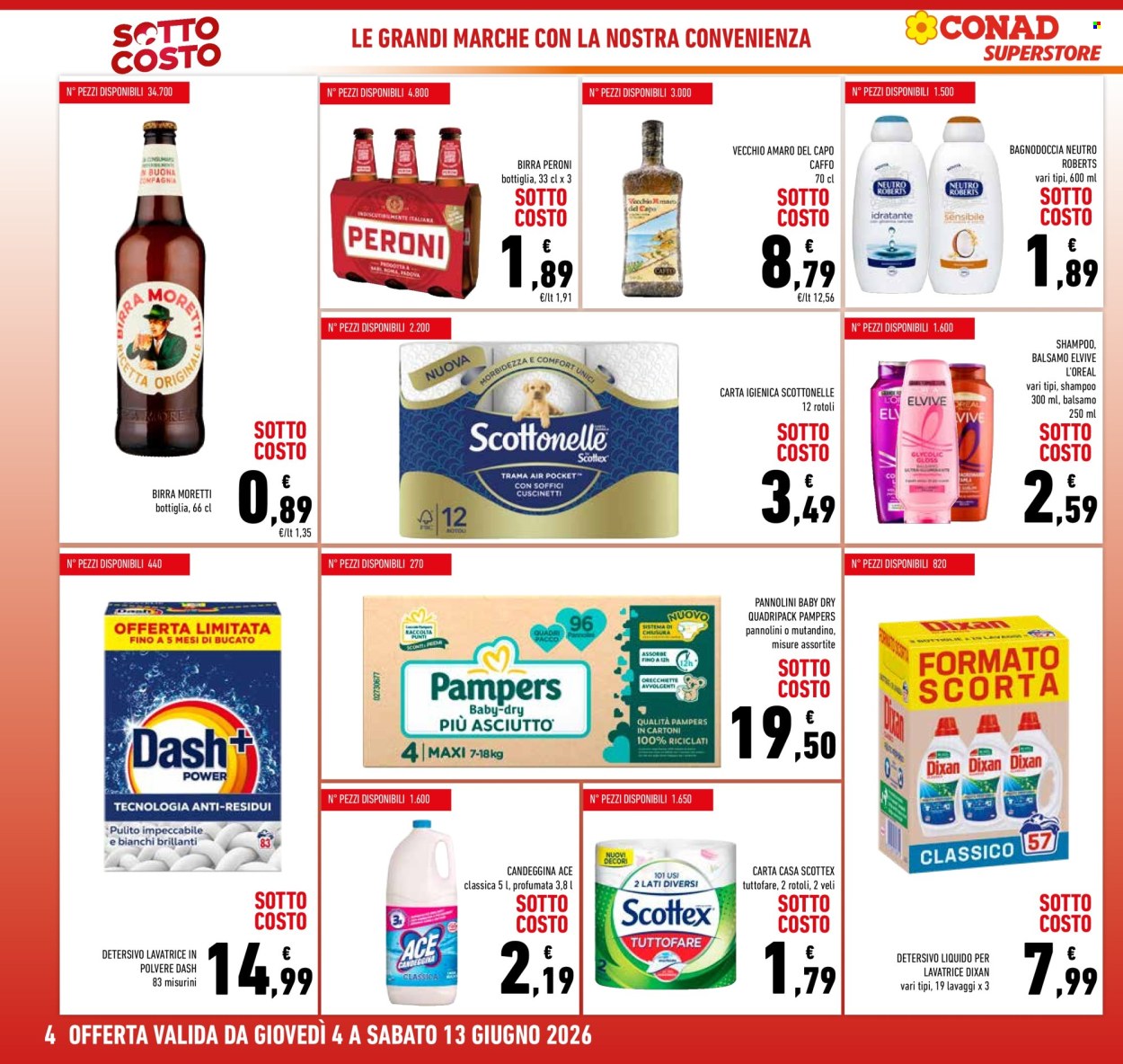 Leták Conad Superstore - 4.6.2026 - 13.6.2026. Strana 4