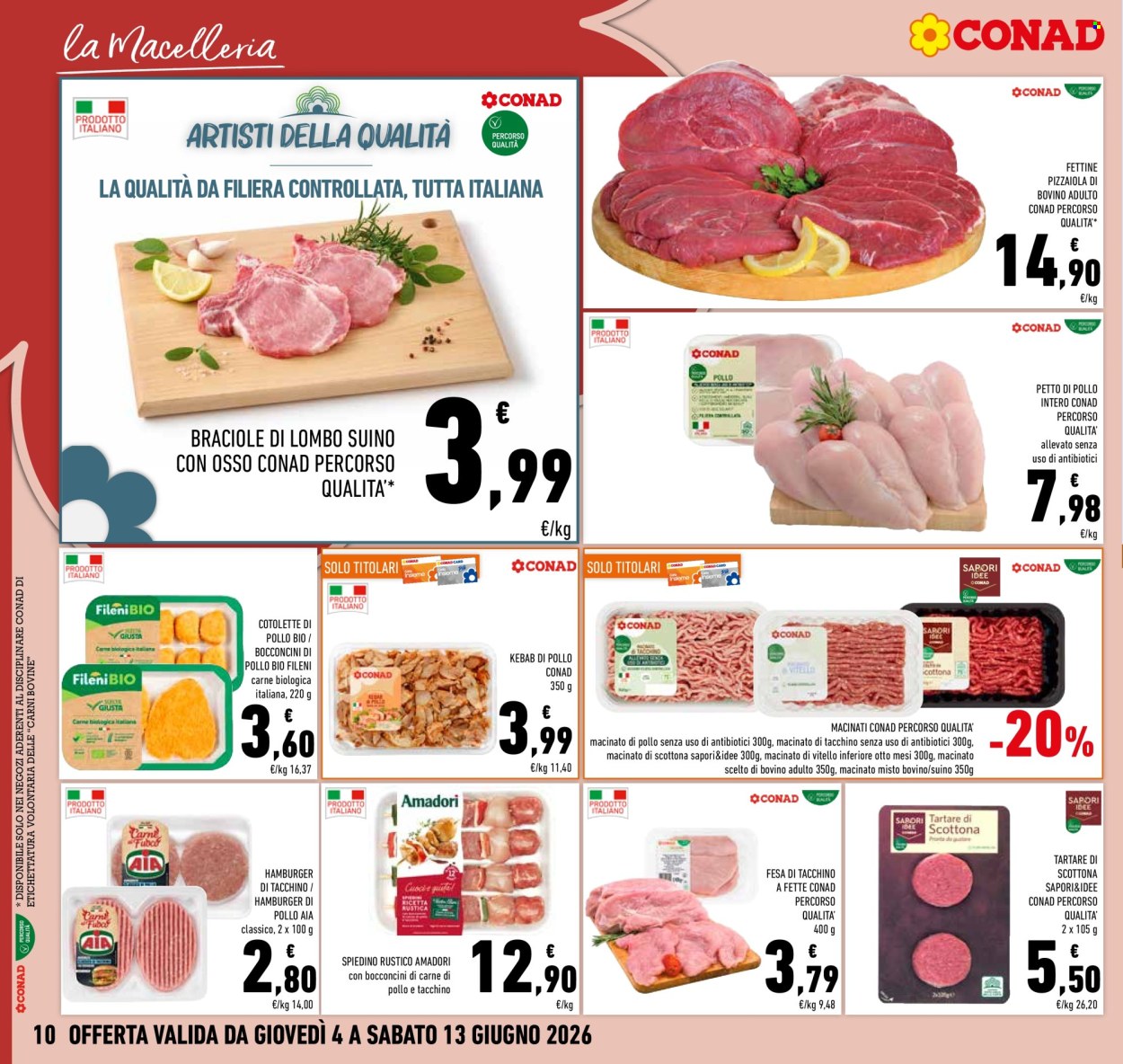 Volantino Conad - 4/6/2026 - 13/6/2026. Pagina 10