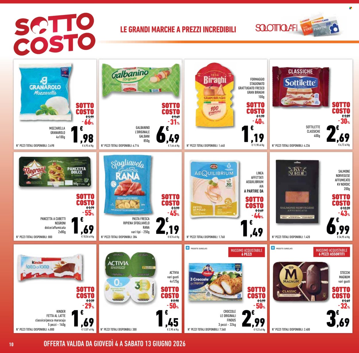 Leták Conad Superstore - 4.6.2026 - 13.6.2026. Strana 10