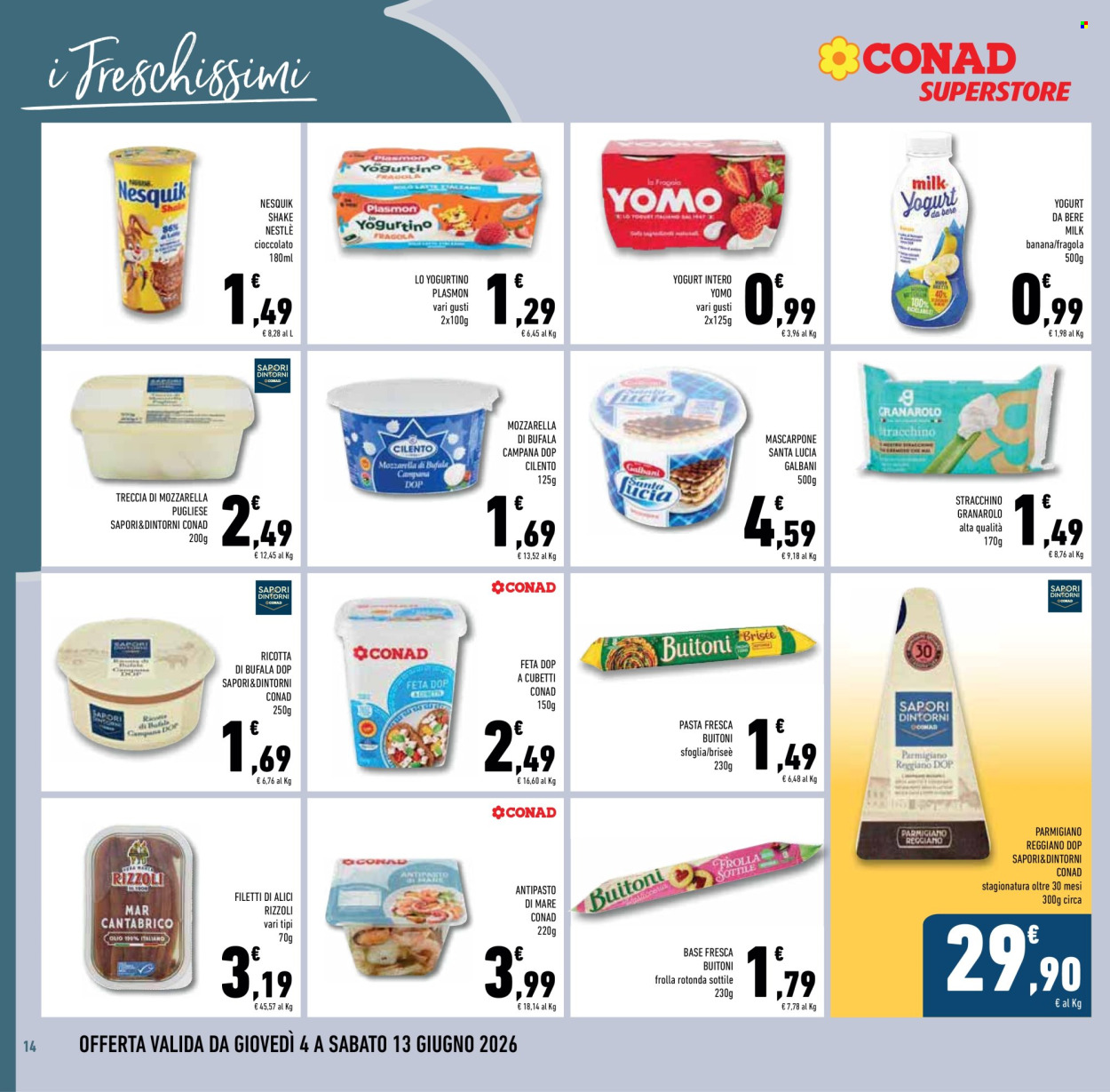 Leták Conad Superstore - 4.6.2026 - 13.6.2026. Strana 14