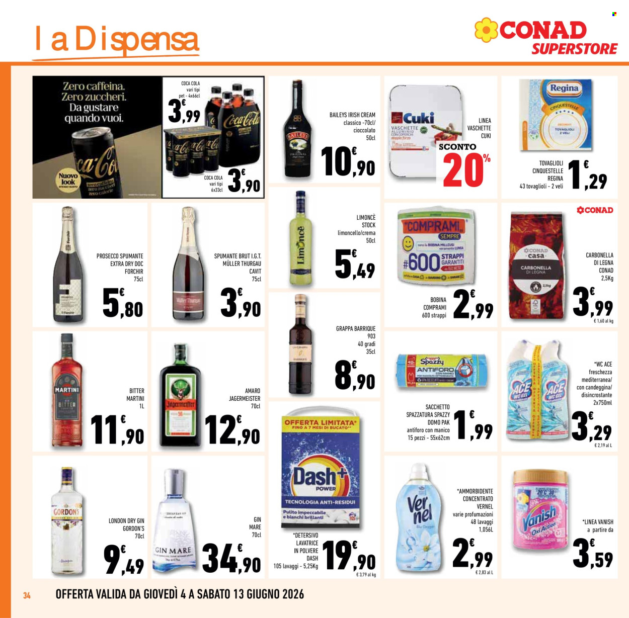 Leták Conad Superstore - 4.6.2026 - 13.6.2026. Strana 34
