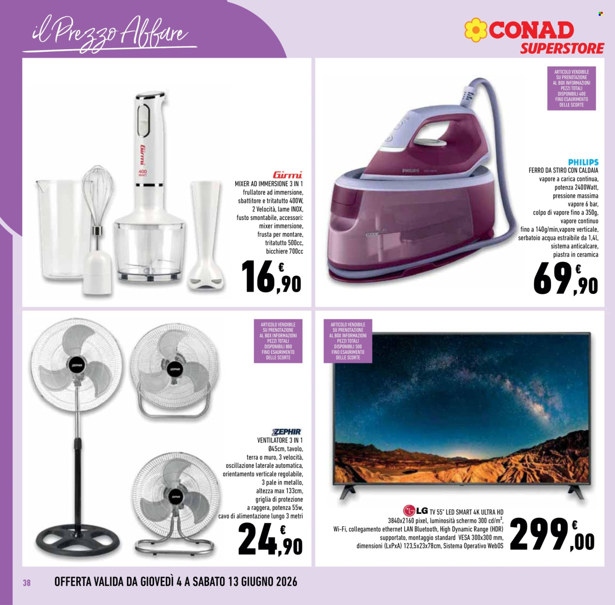 Volantino Conad Superstore - 4/6/2026 - 13/6/2026. Pagina 38