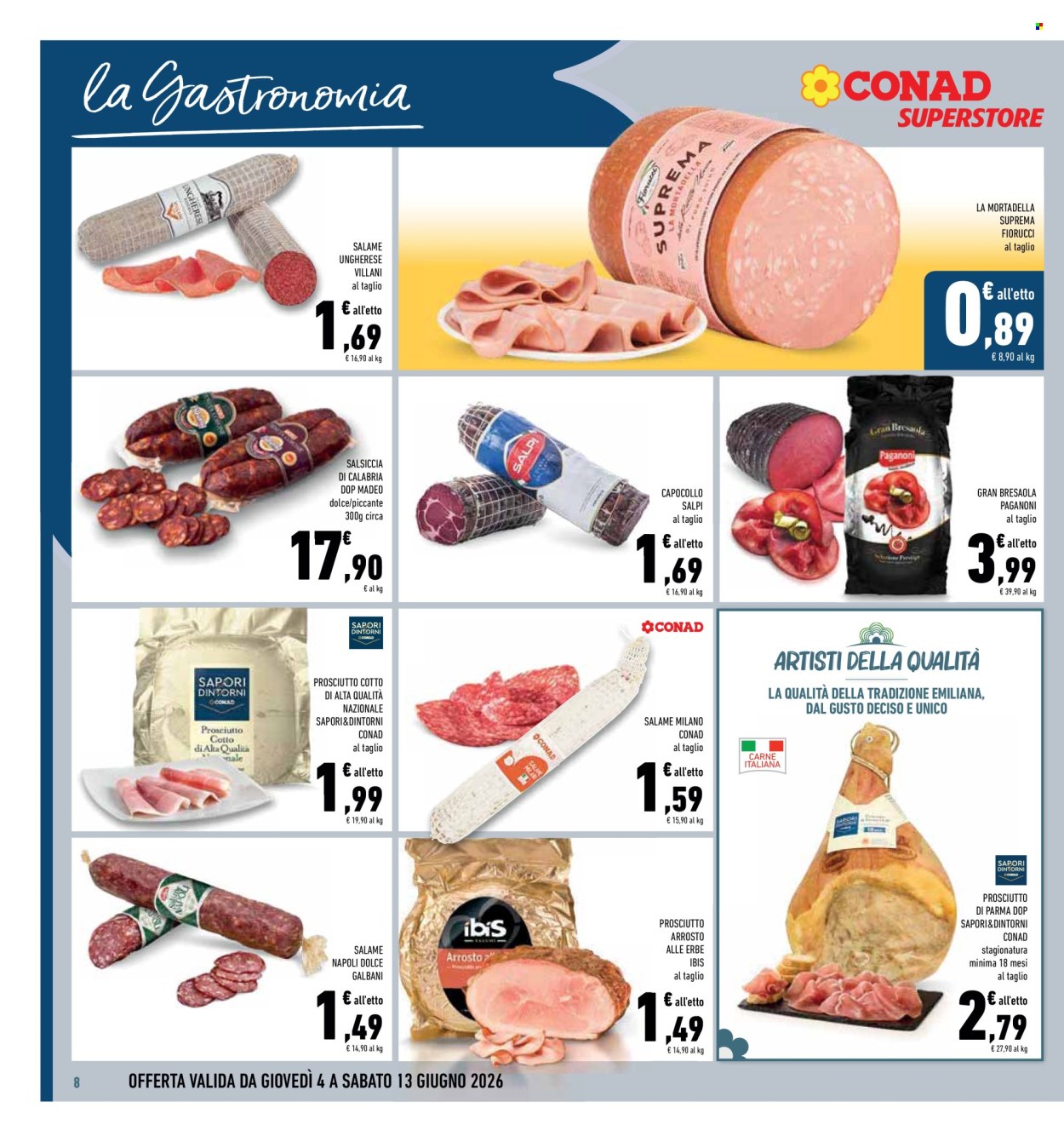Volantino Conad Superstore - 4/6/2026 - 13/6/2026. Pagina 8
