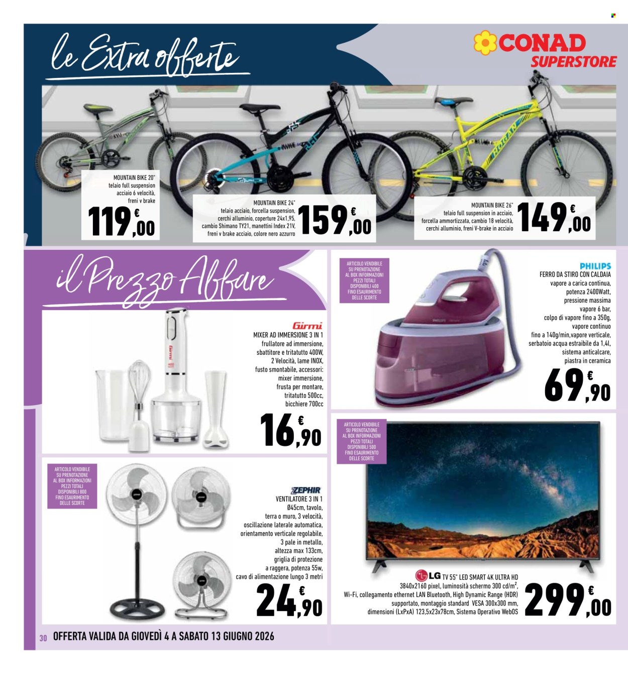 Leták Conad Superstore - 4.6.2026 - 13.6.2026. Strana 30