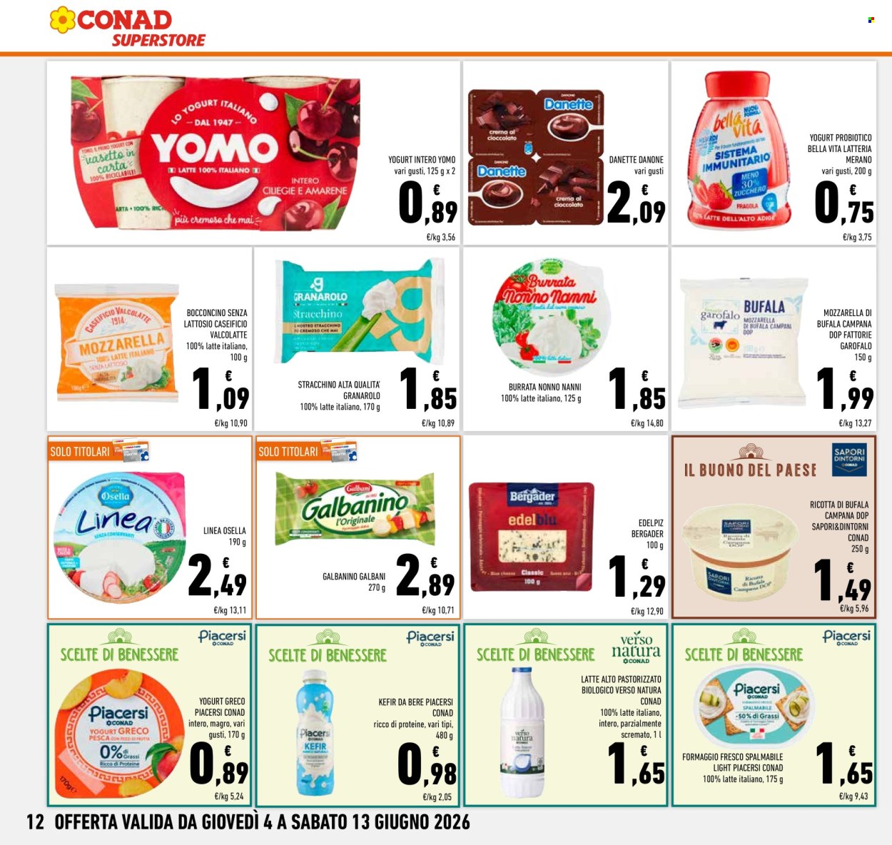 Leták Conad Superstore - 4.6.2026 - 13.6.2026. Strana 12