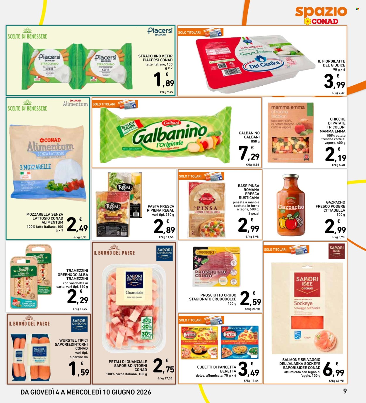Leták Spazio Conad - 4.6.2026 - 10.6.2026. Strana 9
