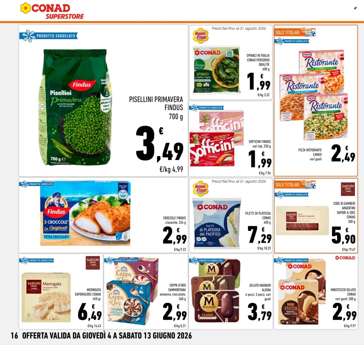 Leták Conad Superstore - 4.6.2026 - 13.6.2026. Strana 16