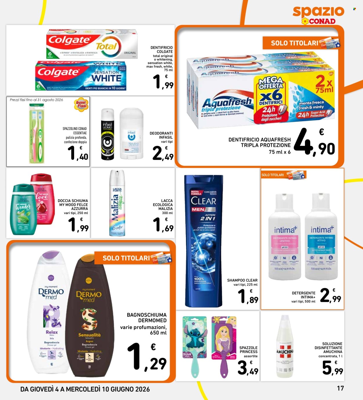 Leták Spazio Conad - 4.6.2026 - 10.6.2026. Strana 17