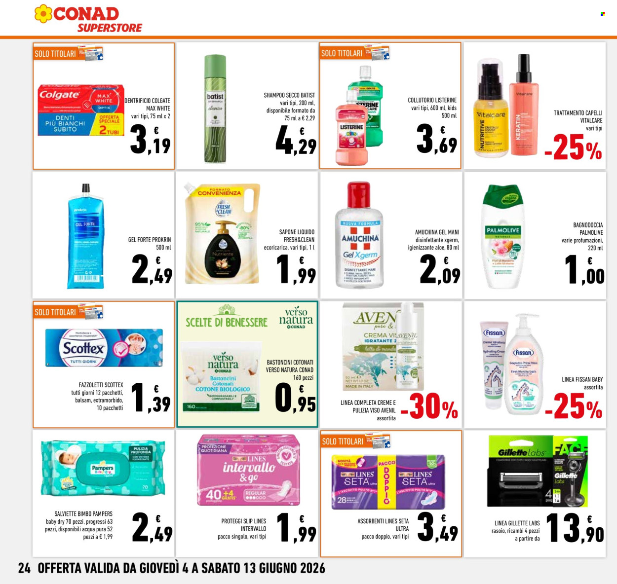 Volantino Conad Superstore - 4/6/2026 - 13/6/2026. Pagina 24