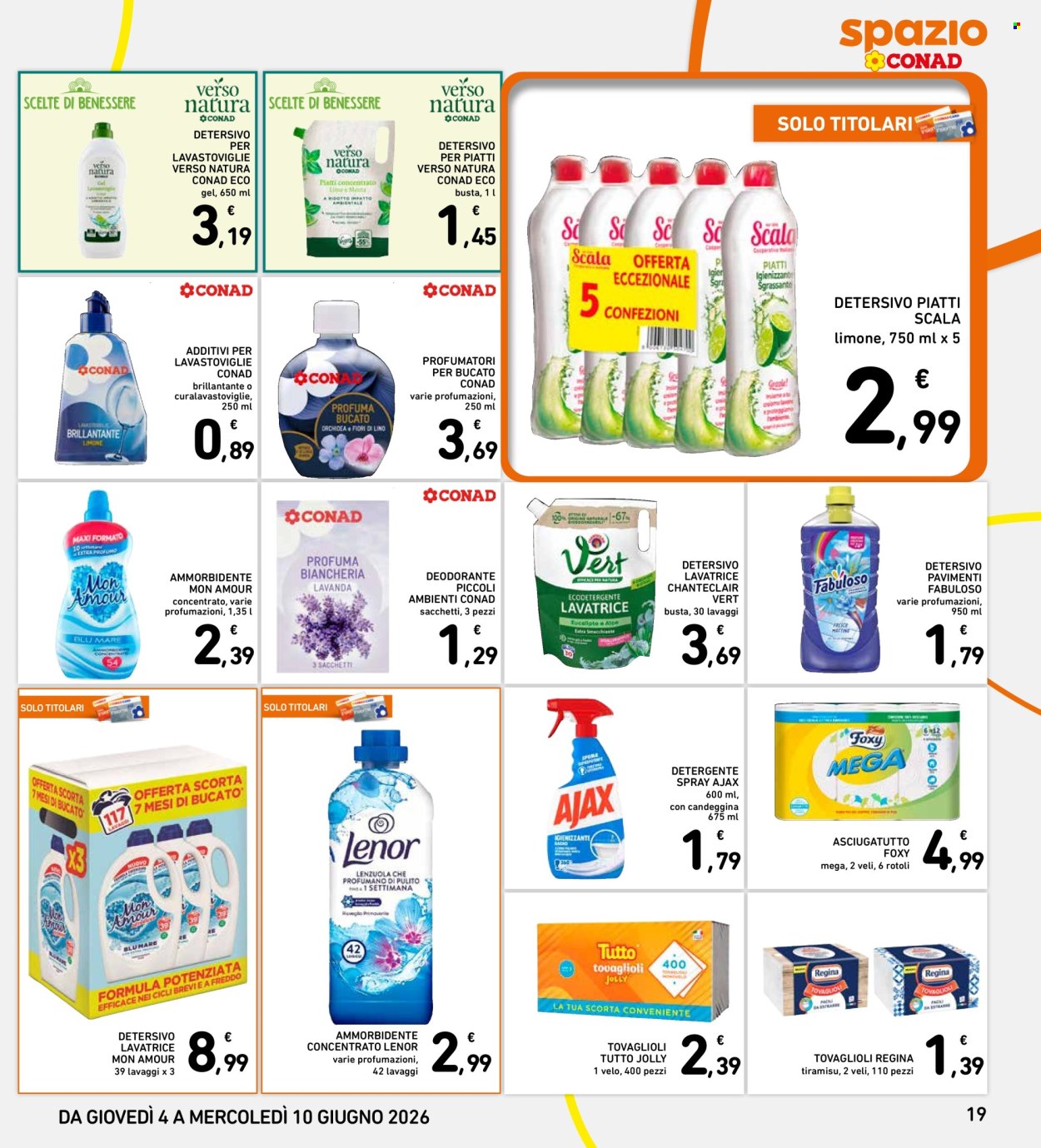 Leták Spazio Conad - 4.6.2026 - 10.6.2026. Strana 19