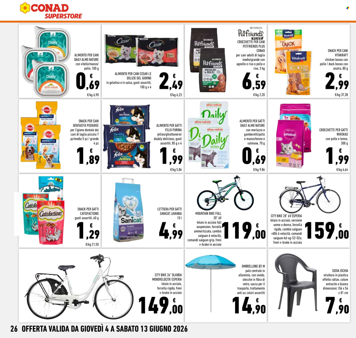 Volantino Conad Superstore - 4/6/2026 - 13/6/2026. Pagina 26