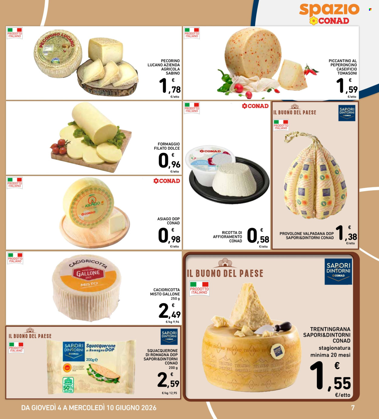 Leták Spazio Conad - 4.6.2026 - 10.6.2026. Strana 7