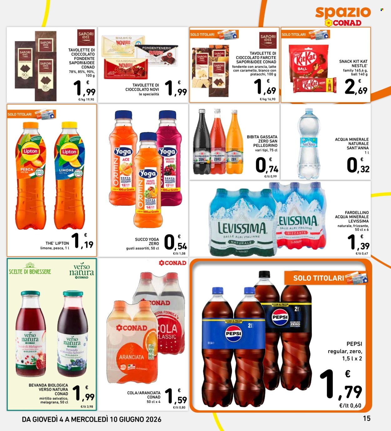 Leták Spazio Conad - 4.6.2026 - 10.6.2026. Strana 15