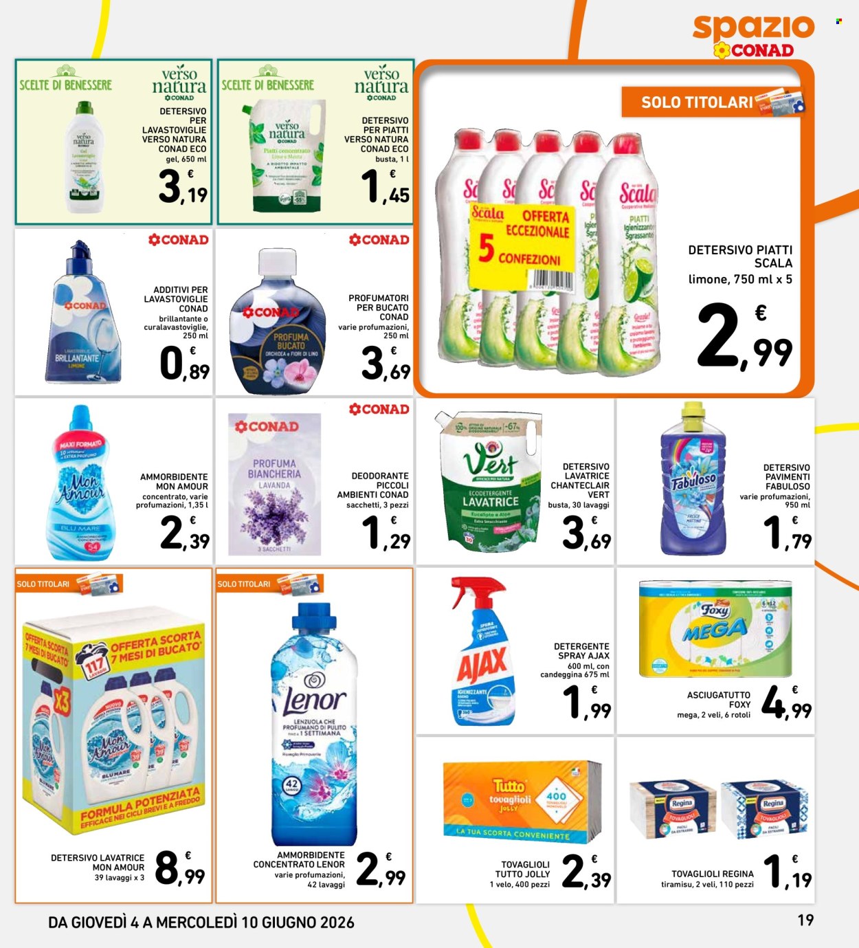 Leták Spazio Conad - 4.6.2026 - 10.6.2026. Strana 19
