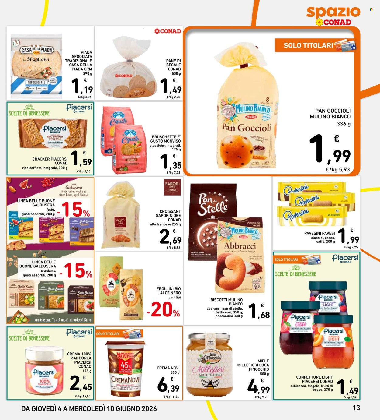 Leták Spazio Conad - 4.6.2026 - 10.6.2026. Strana 13