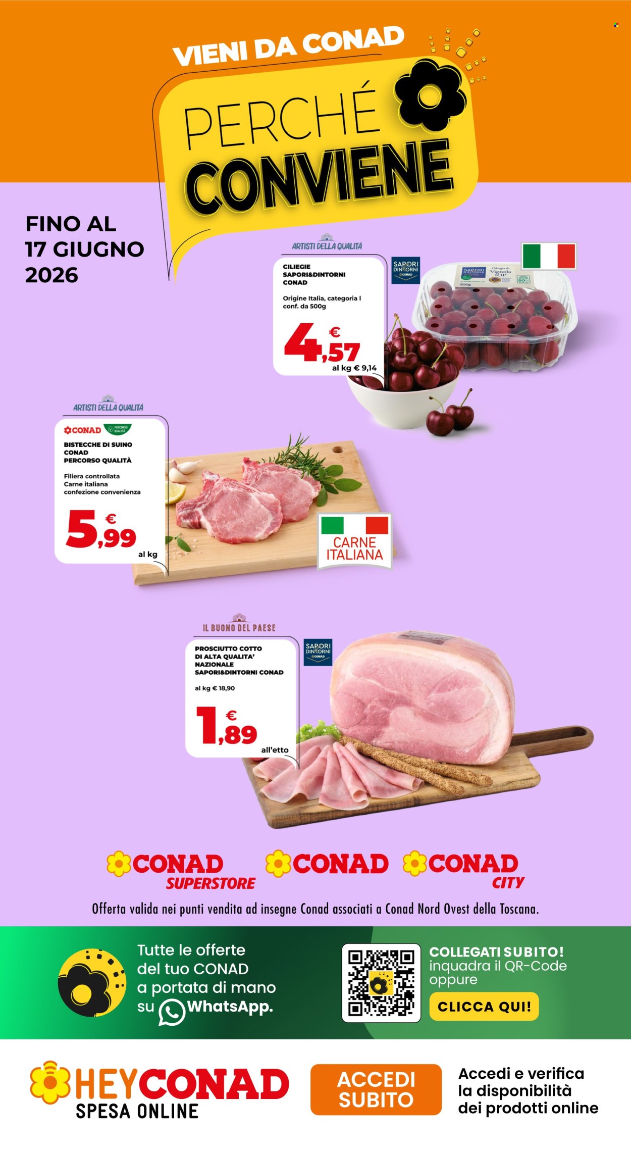Volantino Conad - 4/6/2026 - 17/6/2026. Pagina 1
