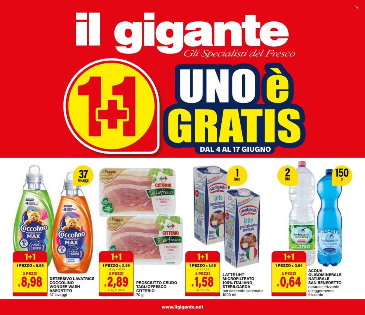 Volantino Il Gigante - 4/6/2026 - 17/6/2026. Pagina 1