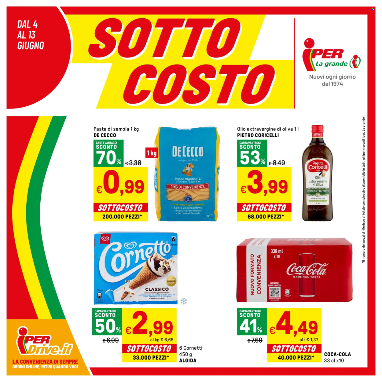 Volantino Iper, La grande i - 4/6/2026 - 13/6/2026. Pagina 1