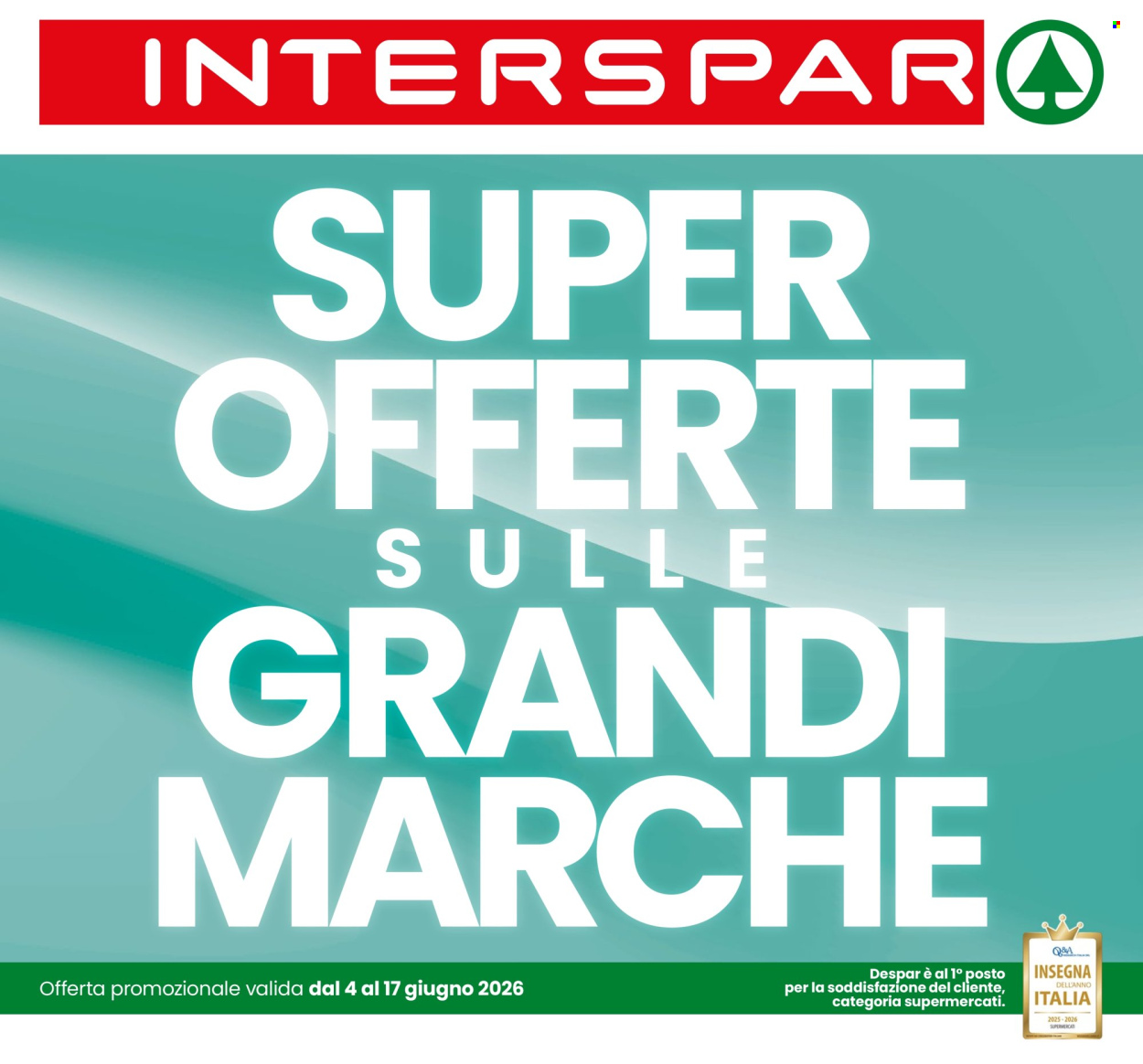 Volantino Interspar - 4/6/2026 - 17/6/2026. Pagina 1