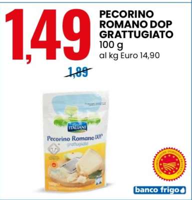 PECORINO ROMANO DOP GRATTUGIATO
